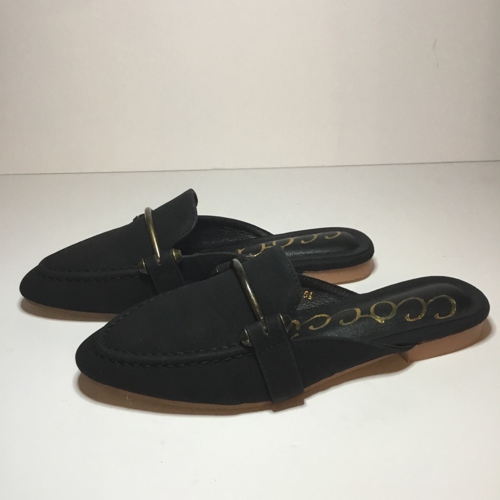 CCOCCI Women’s Black Slip-On Loafers Size 5.5 NIB